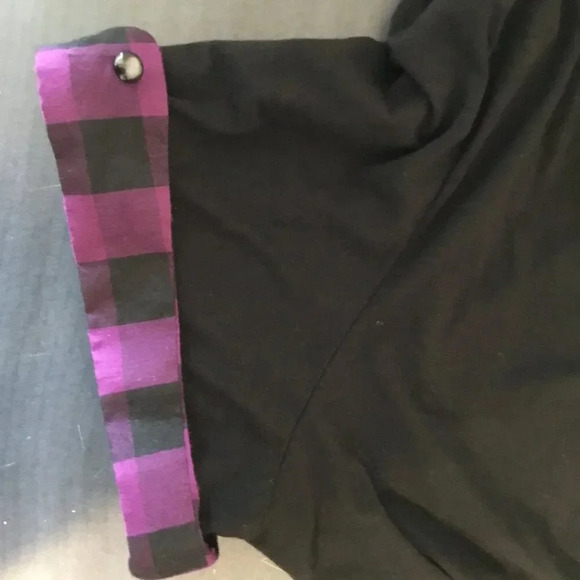 4 for 25 $ Digital Plus Black  and Purple Plaid Accented Tunic Top - Size 3X - Picture 7 of 10